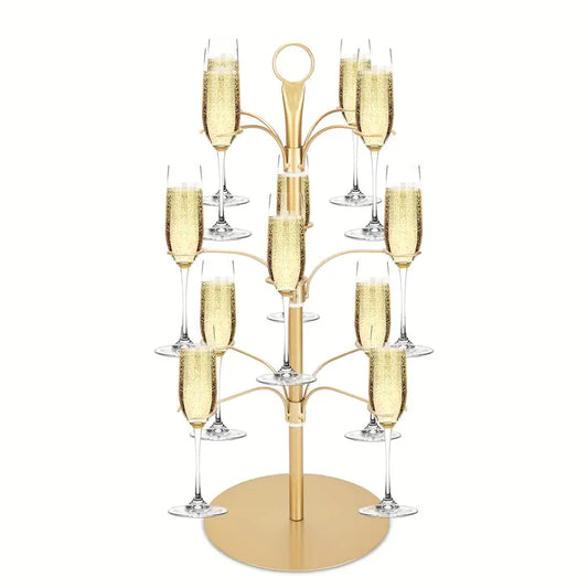 Porte-verres doré 12 pièces