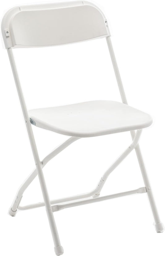 Chaise en plastique blanc